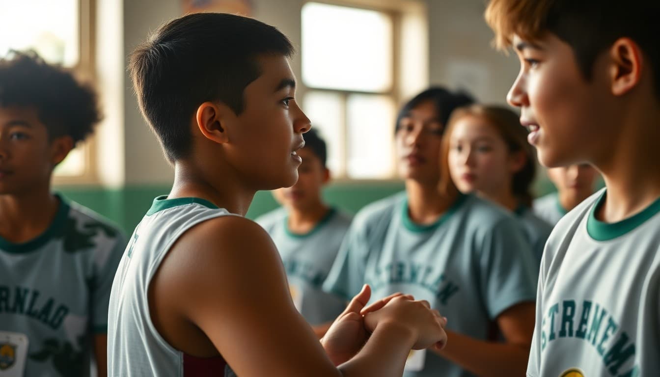 Hawaii high school athletes competing at a regional sports championship event