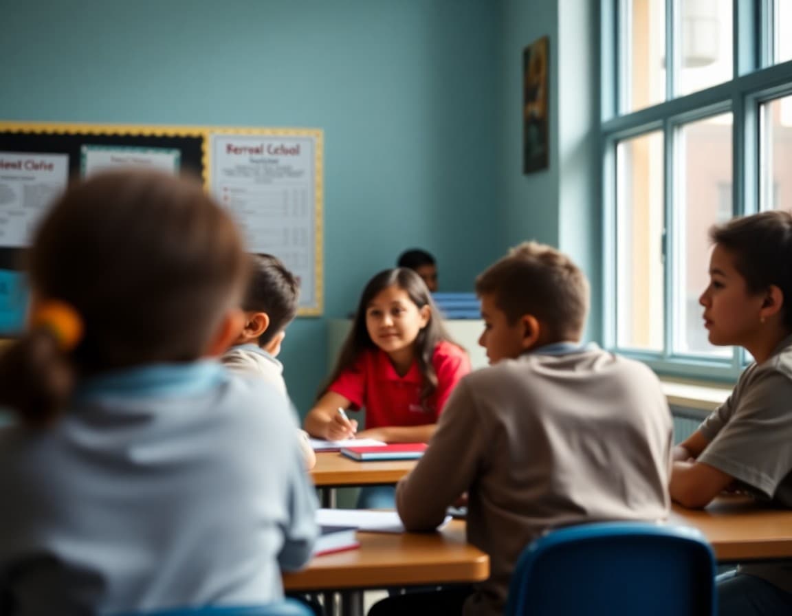 Charter school newsletter template showing enrollment window and academic highlights
