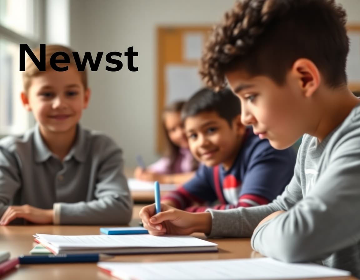 Charter school newsletter template showing MCAS update and enrollment information