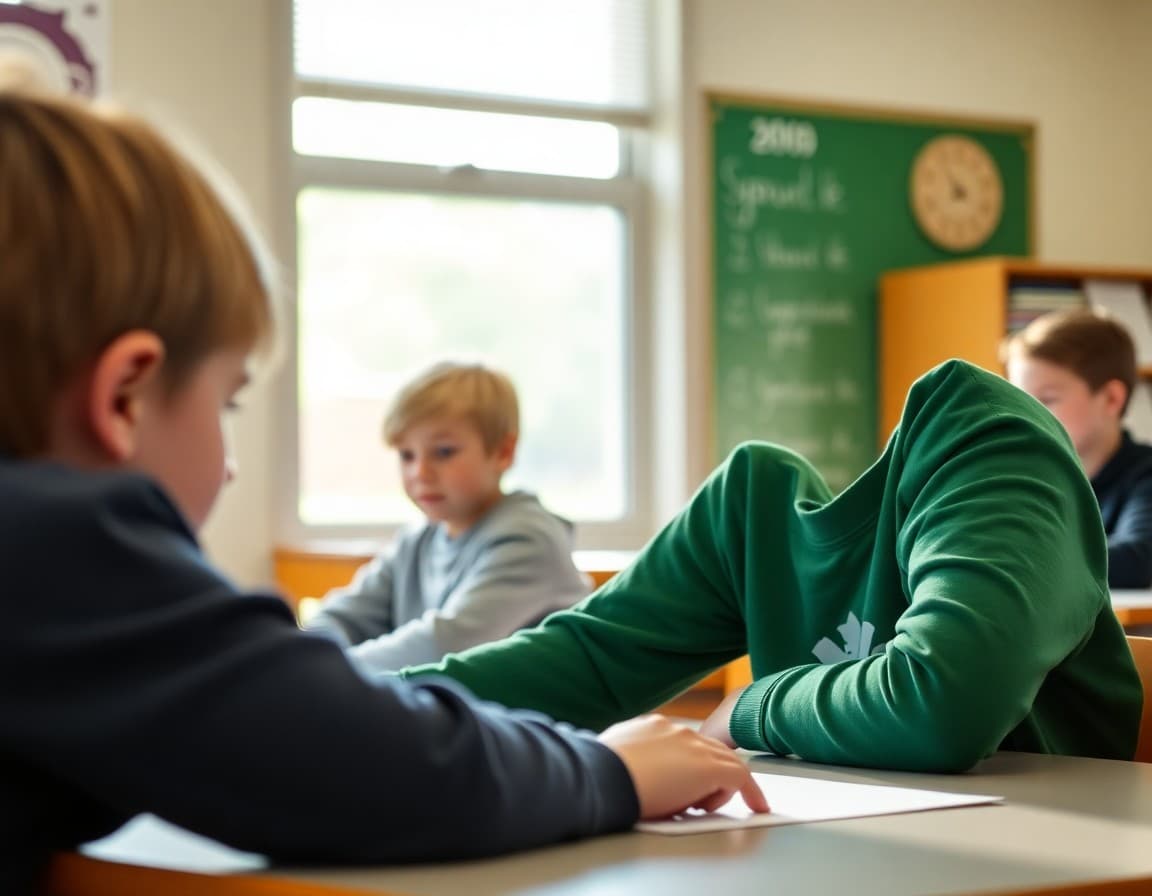 North Dakota charter school newsletter with school program highlight and enrollment section