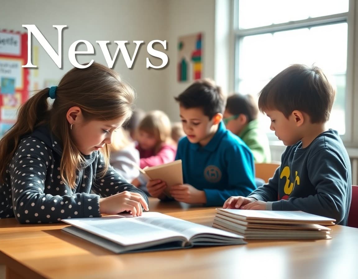 Nebraska literacy newsletter template with reading standard section and Nebraska State Library links