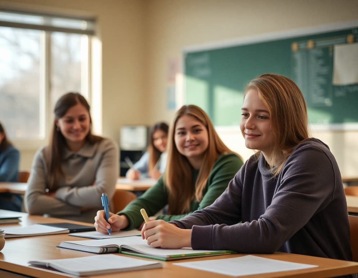 College interview preparation newsletter with common question list and preparation checklist on desk