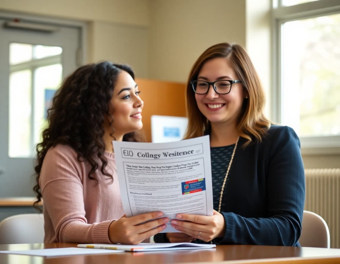 Guidance counselor sending college visit preparation newsletter to junior families in spring