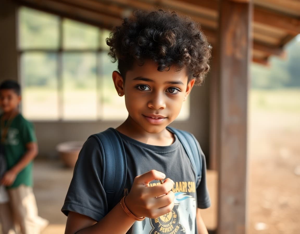 Young person doing service work outdoors during a structured gap year program
