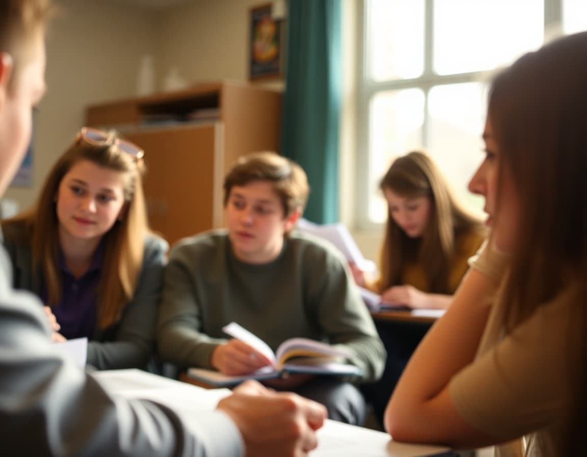 English department newsletter showing assigned reading titles essay deadlines and AP exam dates