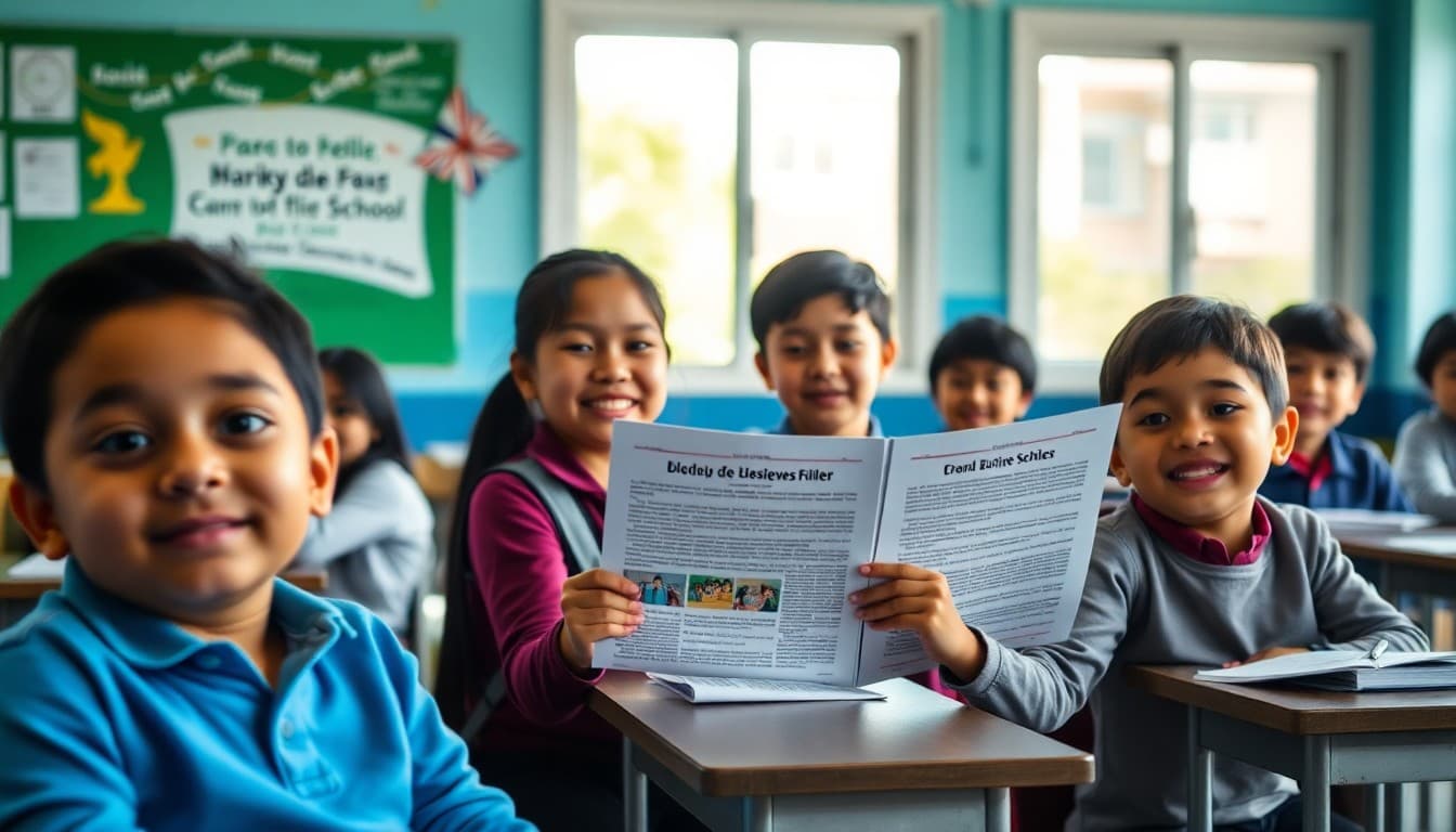 School sending bilingual newsletter in Spanish and English to reach diverse multilingual family community