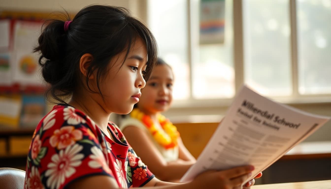 ELL teacher in Hawaii sending bilingual newsletter to multilingual Pacific Island families