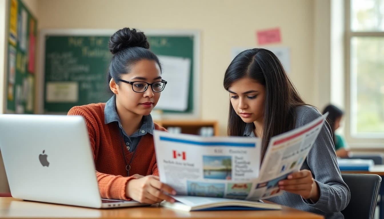 Massachusetts ELL coordinator preparing a multilingual newsletter for Boston area school families