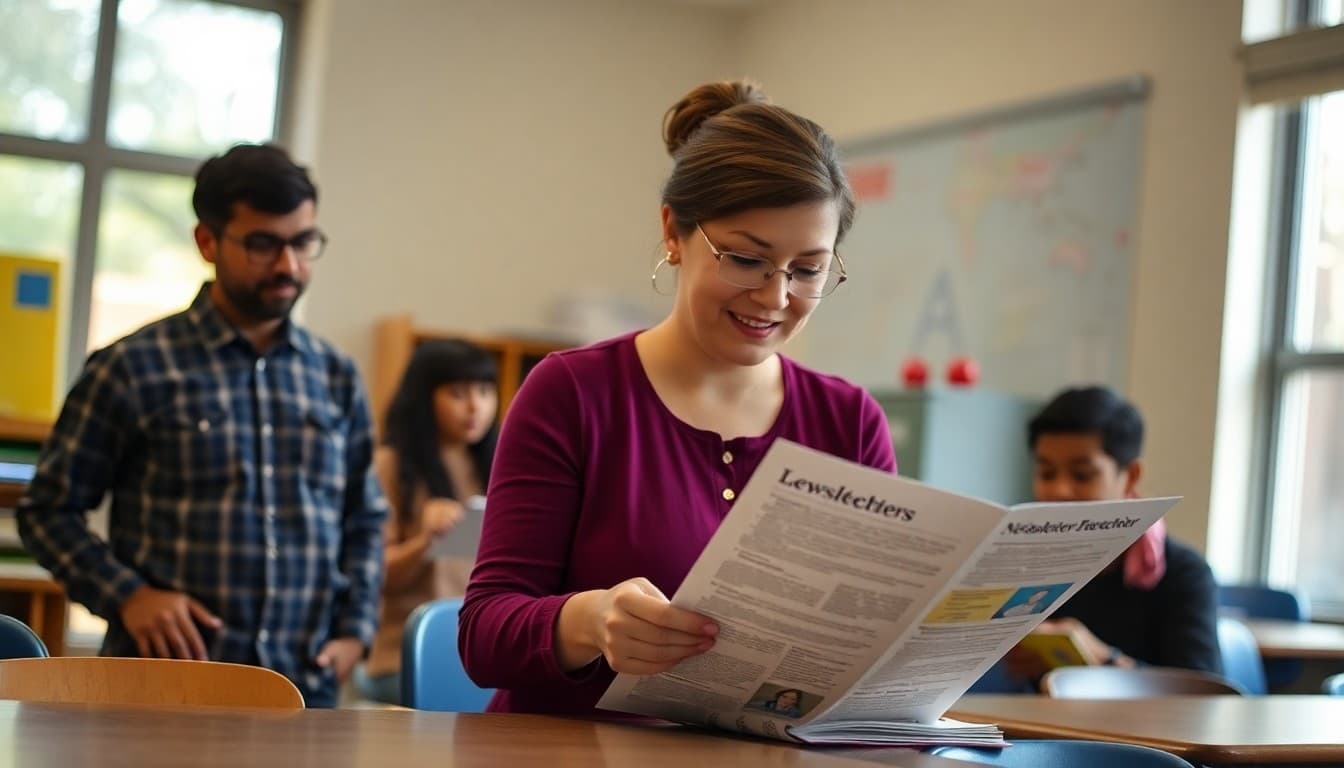 Missouri ELL teacher in St. Louis preparing multilingual newsletters for Bosnian and Spanish-speaking families