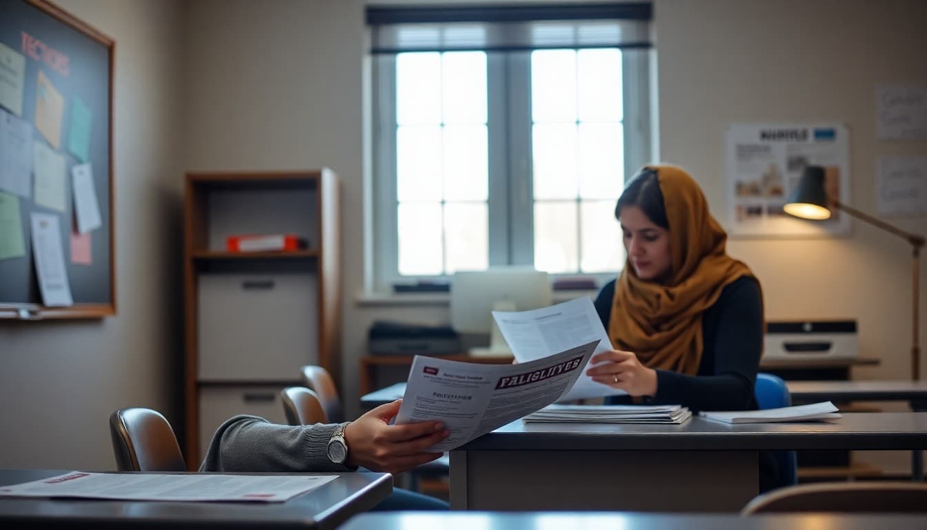 North Dakota ELL teacher preparing multilingual newsletters for Somali and Spanish-speaking families in Fargo