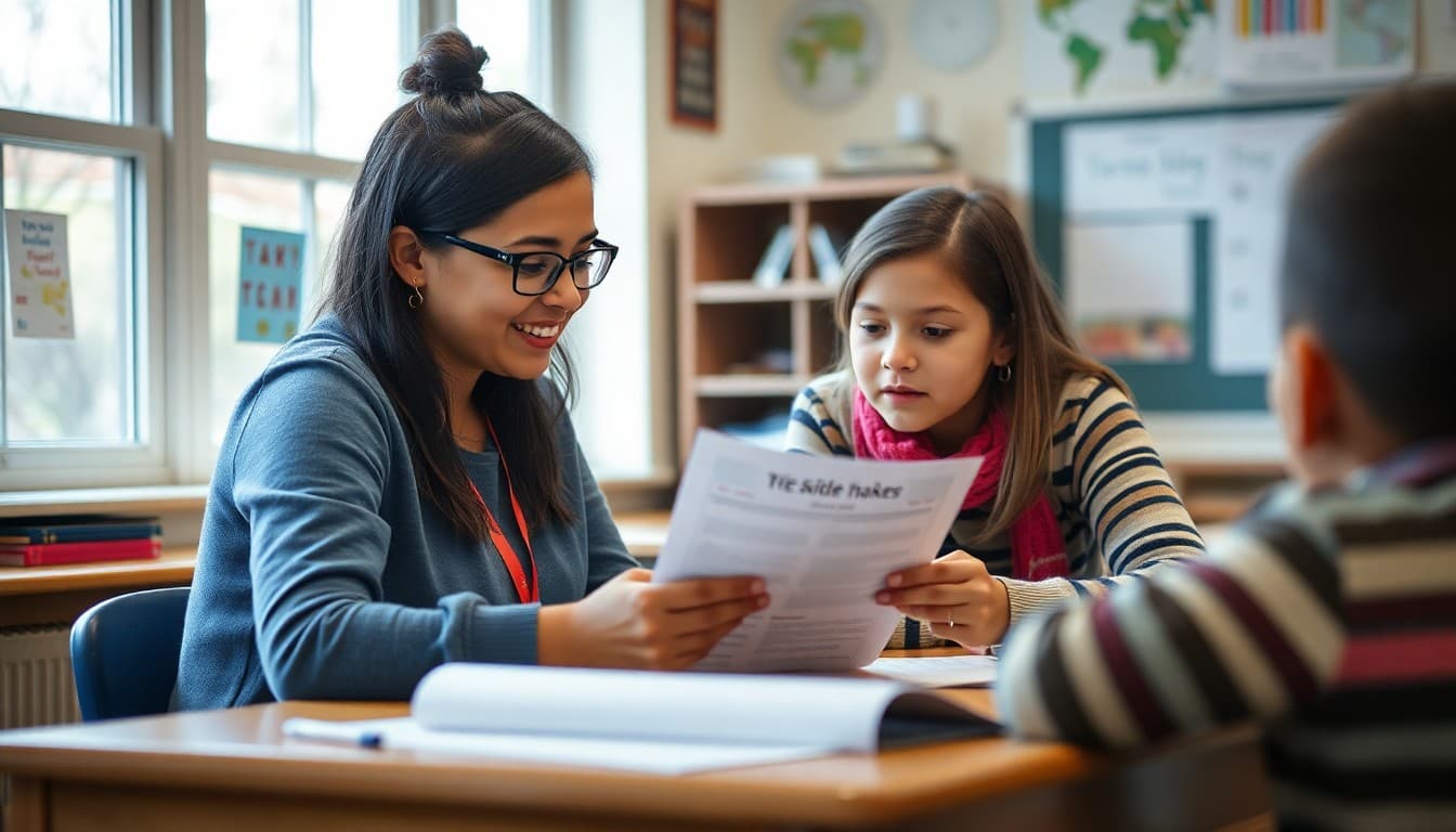 ELL teacher in New Hampshire sending a bilingual newsletter to diverse school families