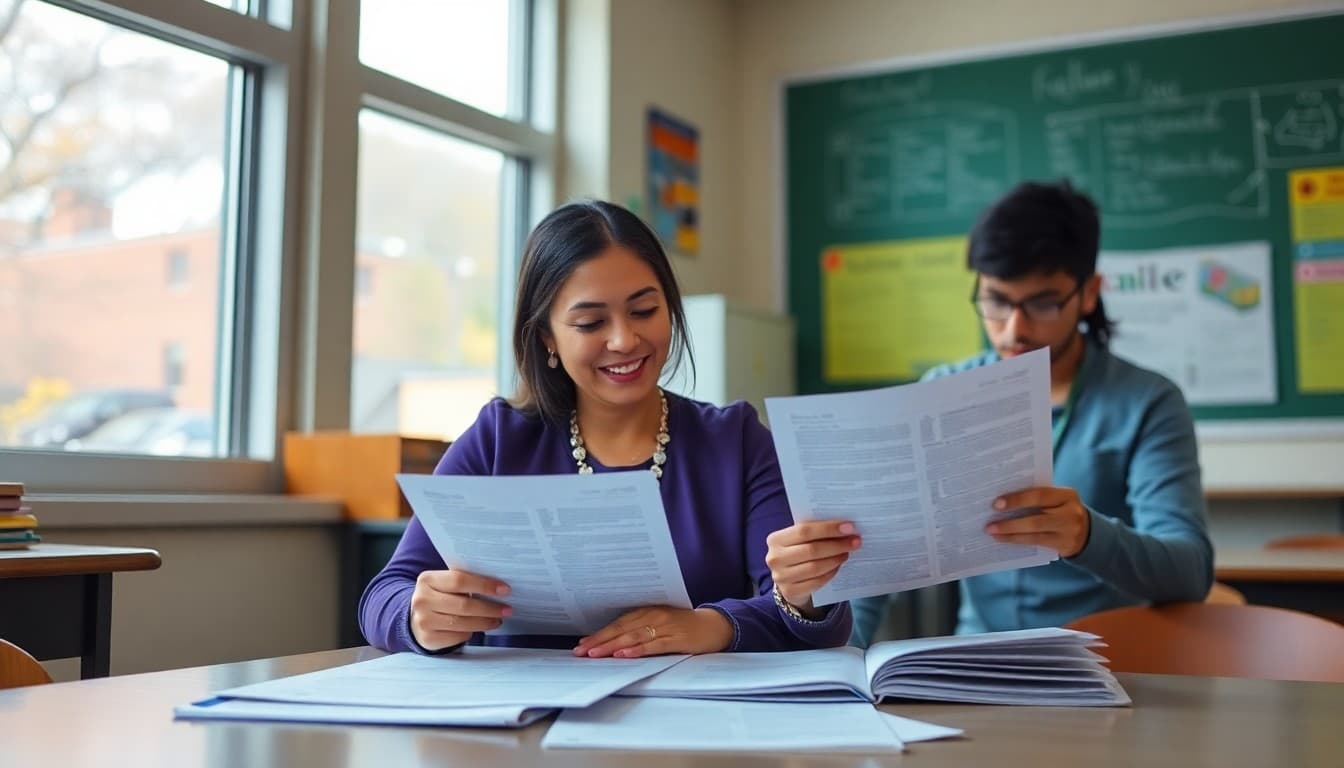 New Jersey ELL coordinator in Newark preparing multilingual newsletters for Spanish and Hindi-speaking families