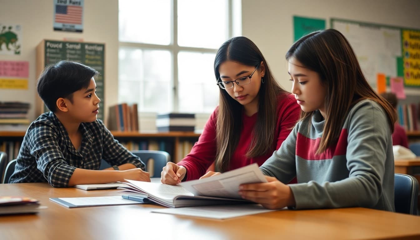 Oregon ELL coordinator preparing a multilingual newsletter for Portland area school families