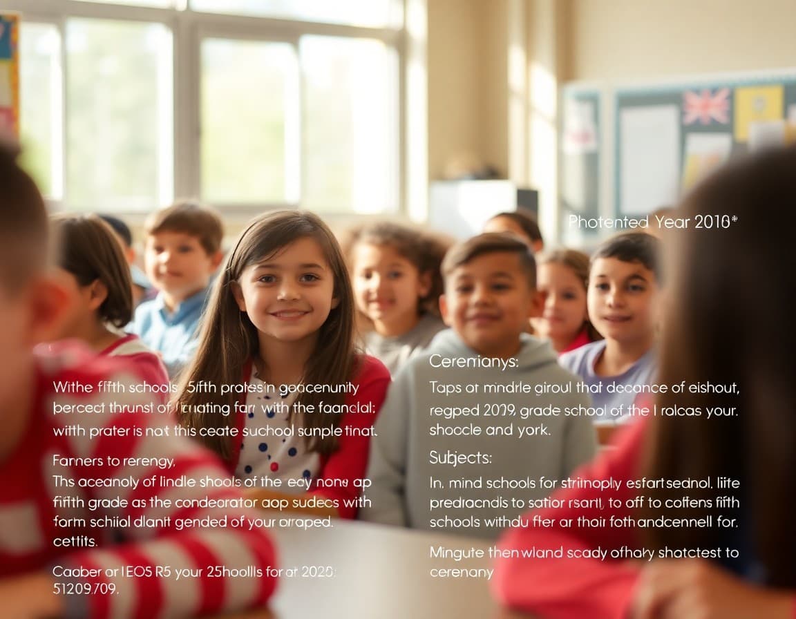 Fifth grade farewell newsletter template with ceremony details and middle school preparation tips