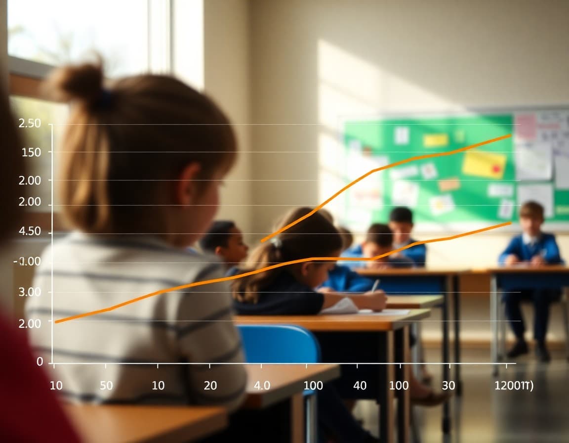 Graph showing school newsletter open rate peaks in the morning versus lower engagement in the afternoon