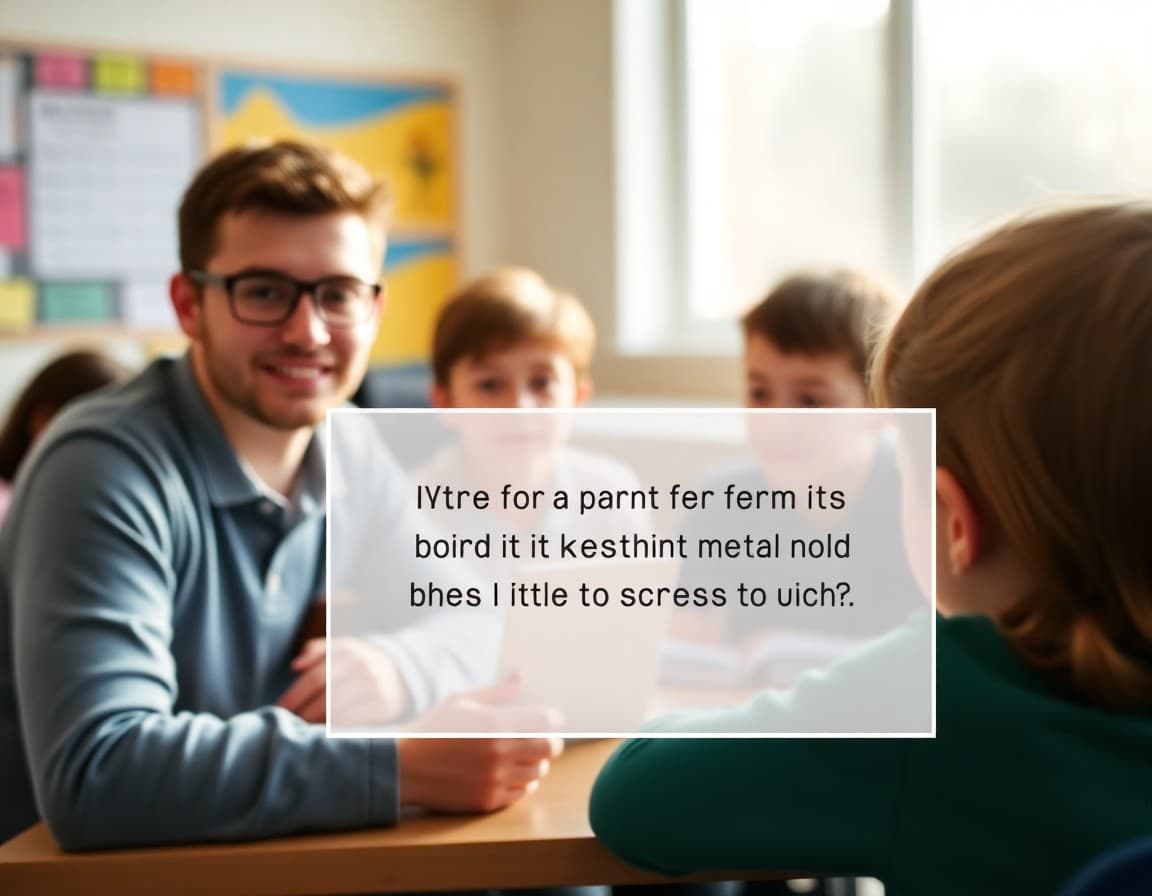School newsletter section showing a parent quote highlighted in a call-out box