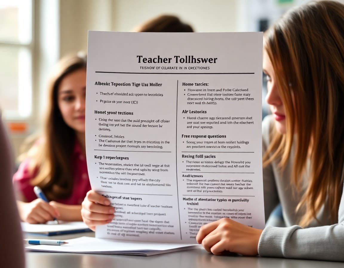 Teacher newsletter showing AP Calculus unit topics, homework expectations, and free response question types
