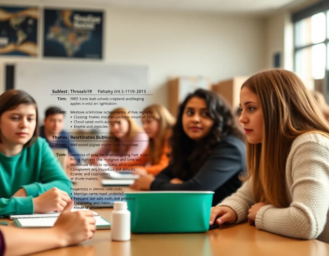 High school capstone project newsletter showing timeline, requirements, and mentor coordination information