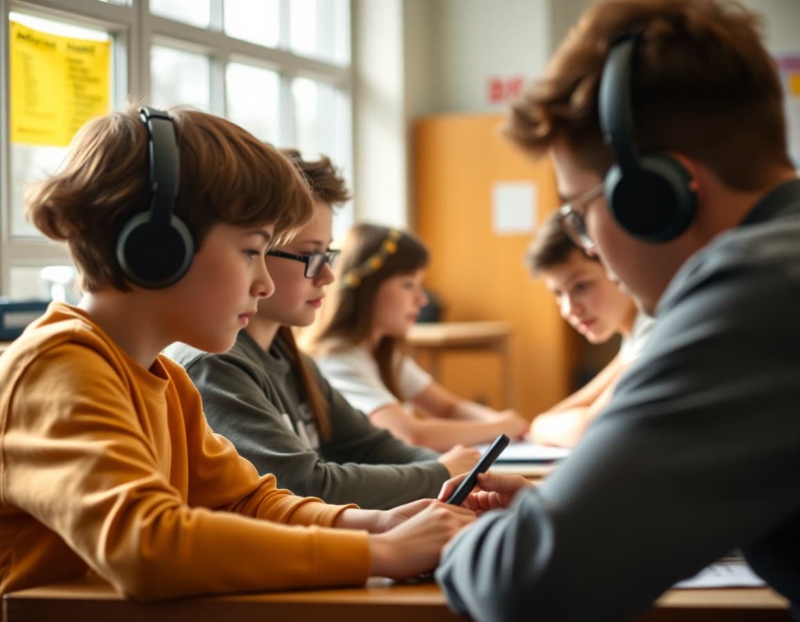 High school game design newsletter showing project phases, programming tools, and career pathway information