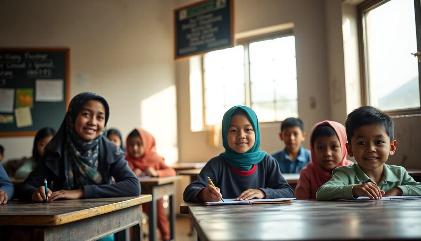 School enrolling children from a seasonal worker family arriving mid-year for agricultural work