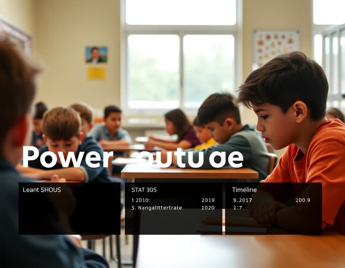 Power outage school communication newsletter template with status and timeline sections