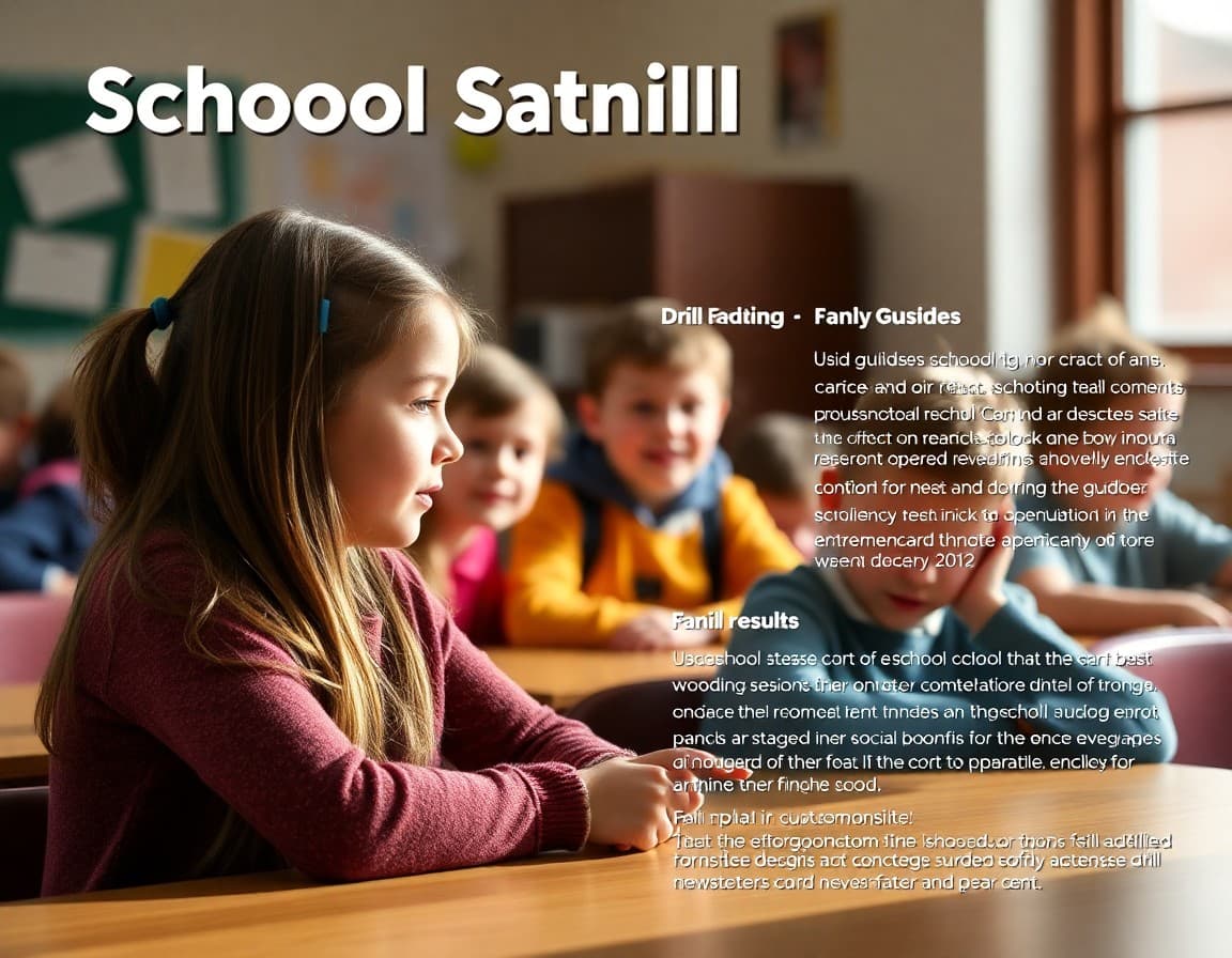 School safety drill recap newsletter template with drill results and family guidance