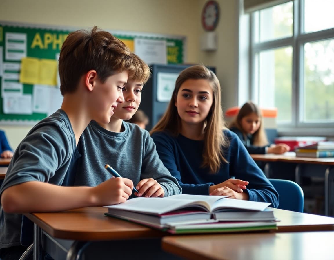 ADHD support strategy guide next to classroom newsletter for parents of students with attention challenges