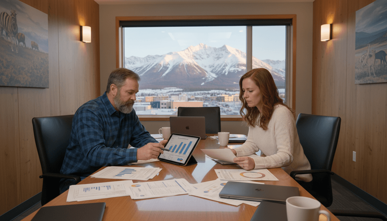 Alaska elementary teachers reviewing AK STAR score reports at a meeting table