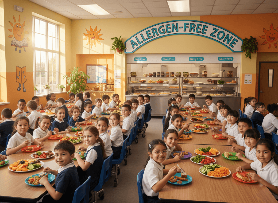 School newsletter section with food allergy guidelines and birthday treat policy for classroom families
