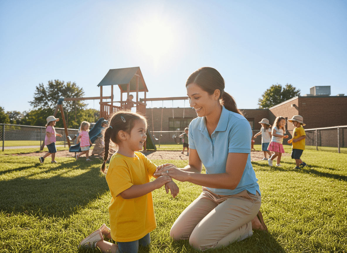 School newsletter section with sun safety checklist and field day preparation list for families
