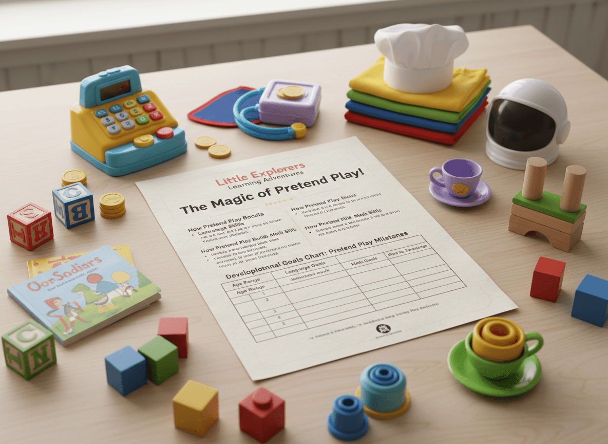 Preschool teacher kneeling next to a child who is painting, pointing at the paper and talking with the child
