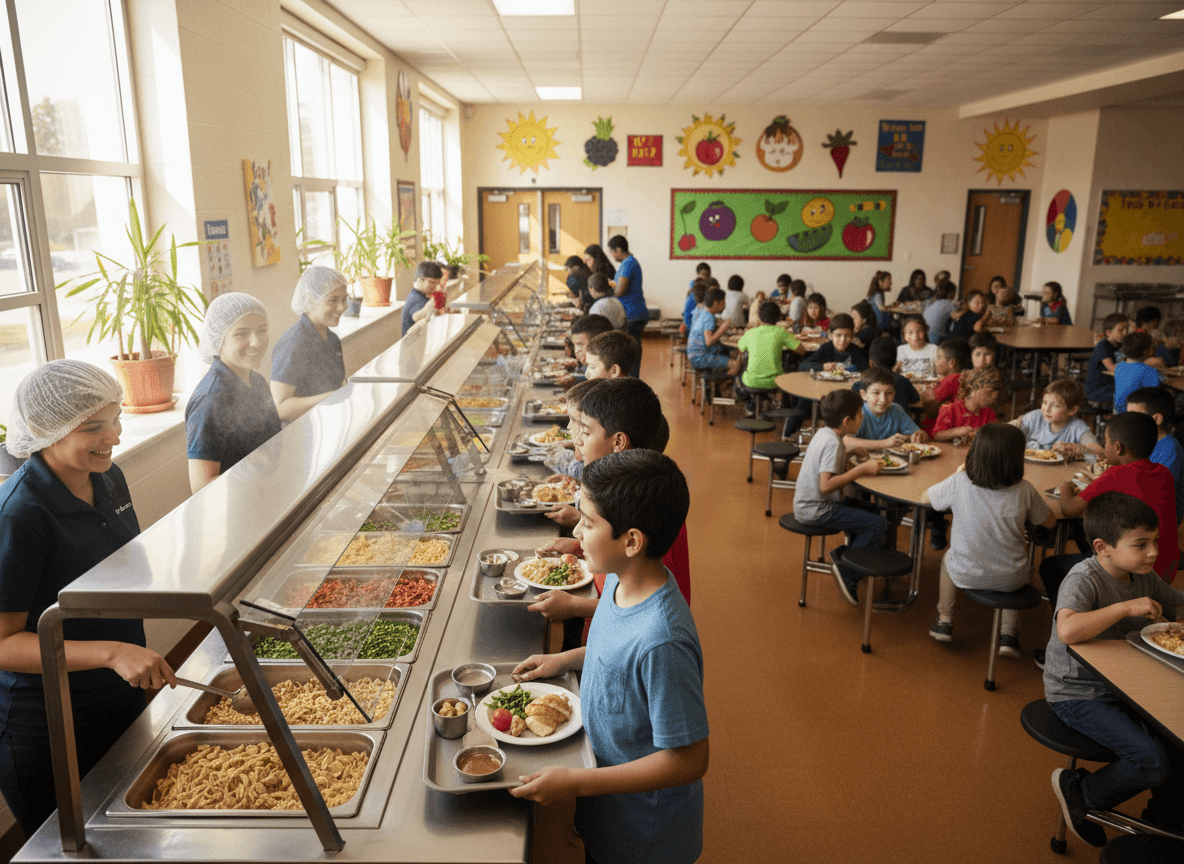 Newsletter section about free and reduced meal program eligibility and application