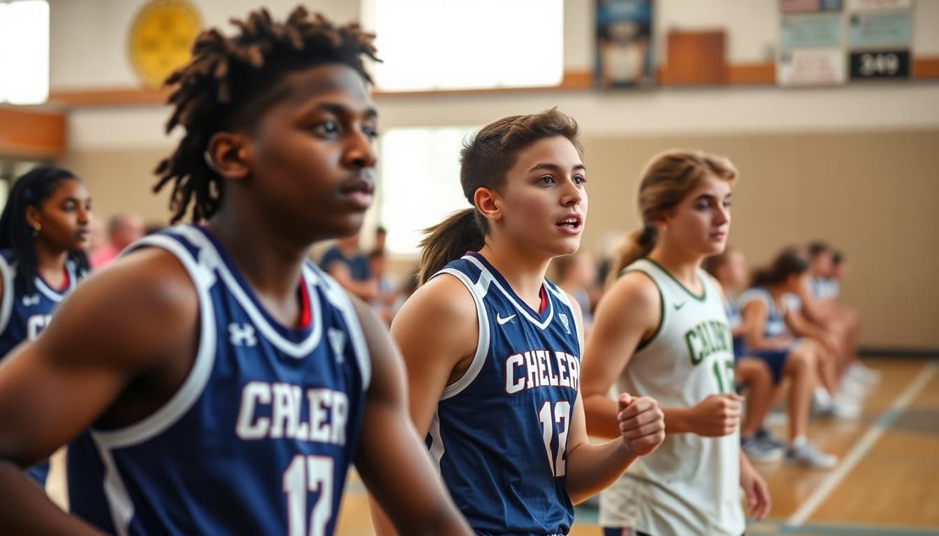 Florida high school athletes competing at a regional sports championship event