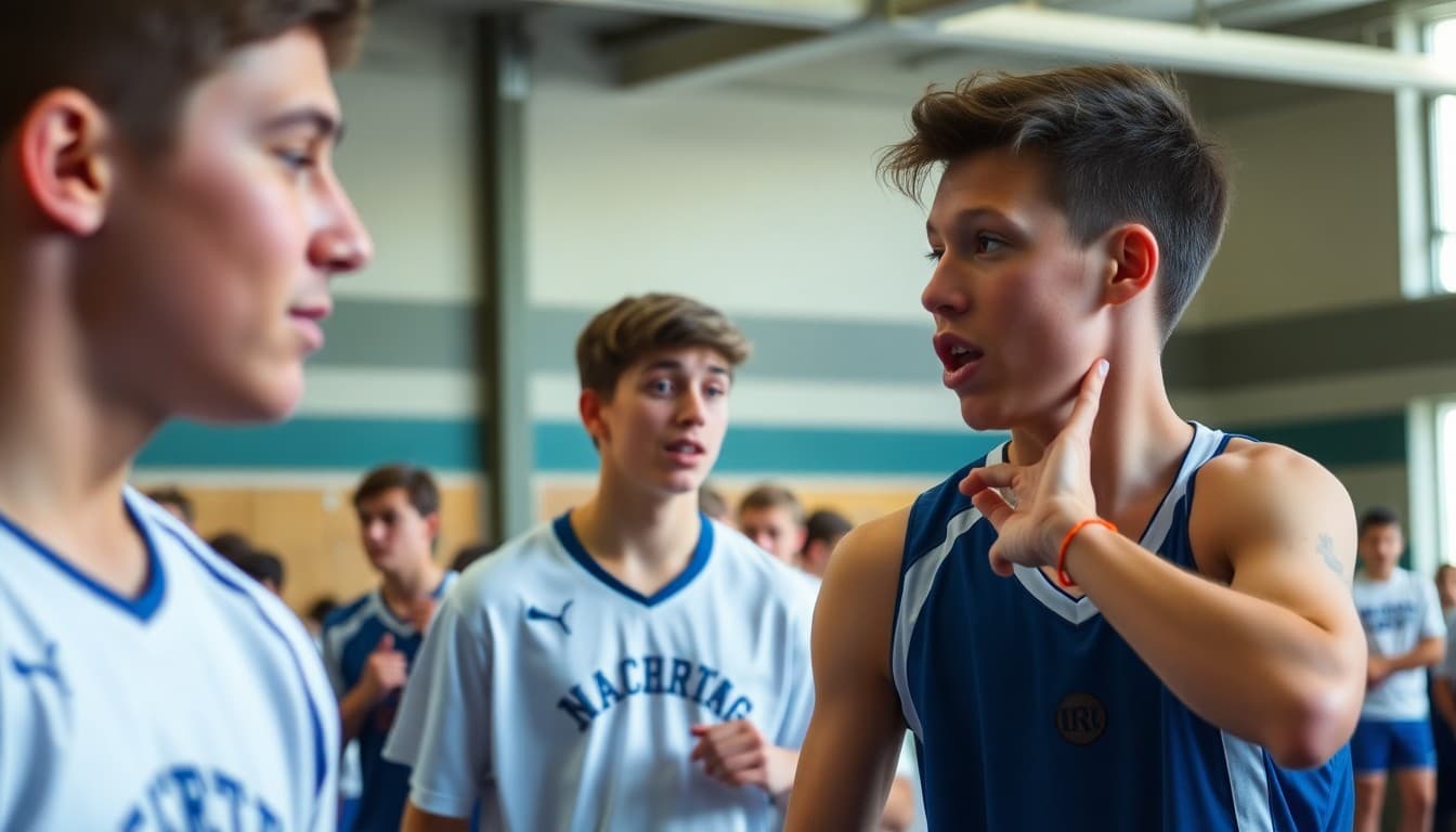 Maine high school athletes competing at a regional sports championship event
