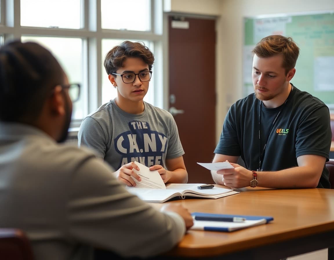 Athletic director reviewing MSHSL eligibility requirements at a Minnesota high school