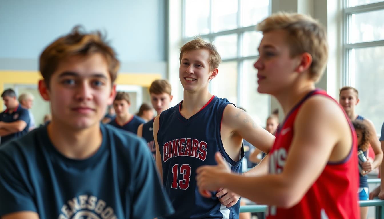 Minnesota high school athletes competing at a regional sports championship event