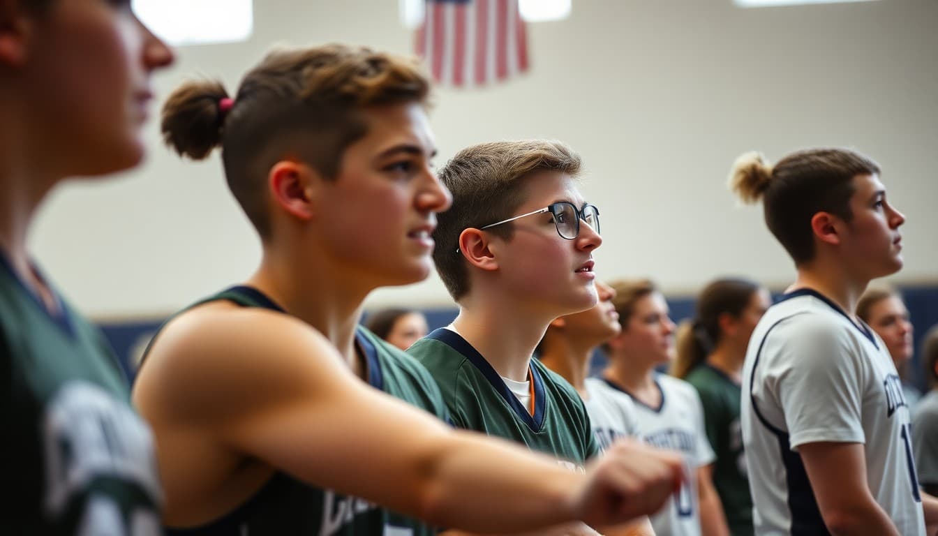 Montana high school athletes competing at a regional sports championship event