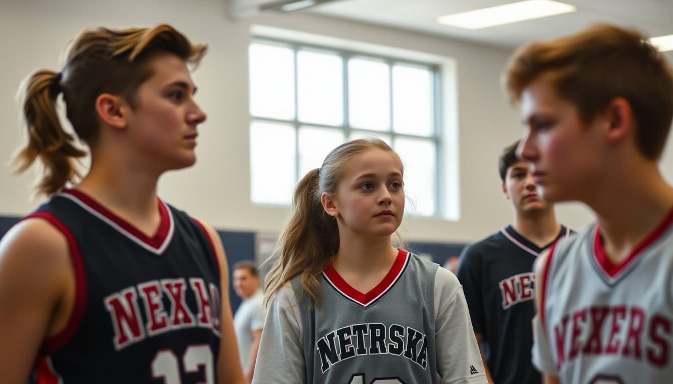 Nebraska high school athletes competing at a regional sports championship event
