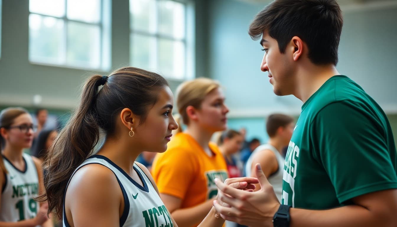 Oregon high school athletes competing at a regional sports championship event