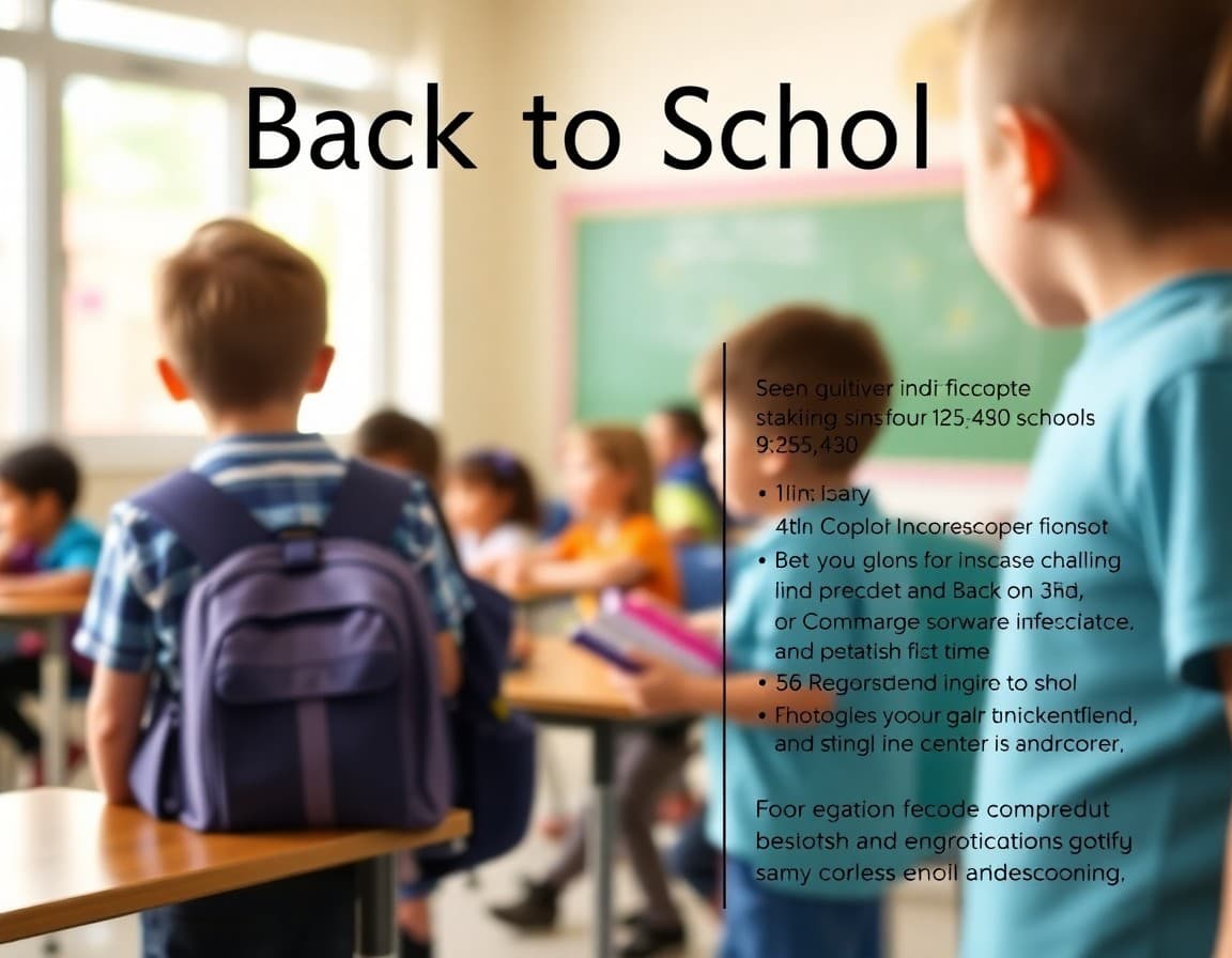 Kindergarten back to school newsletter template with first day details and family preparation tips