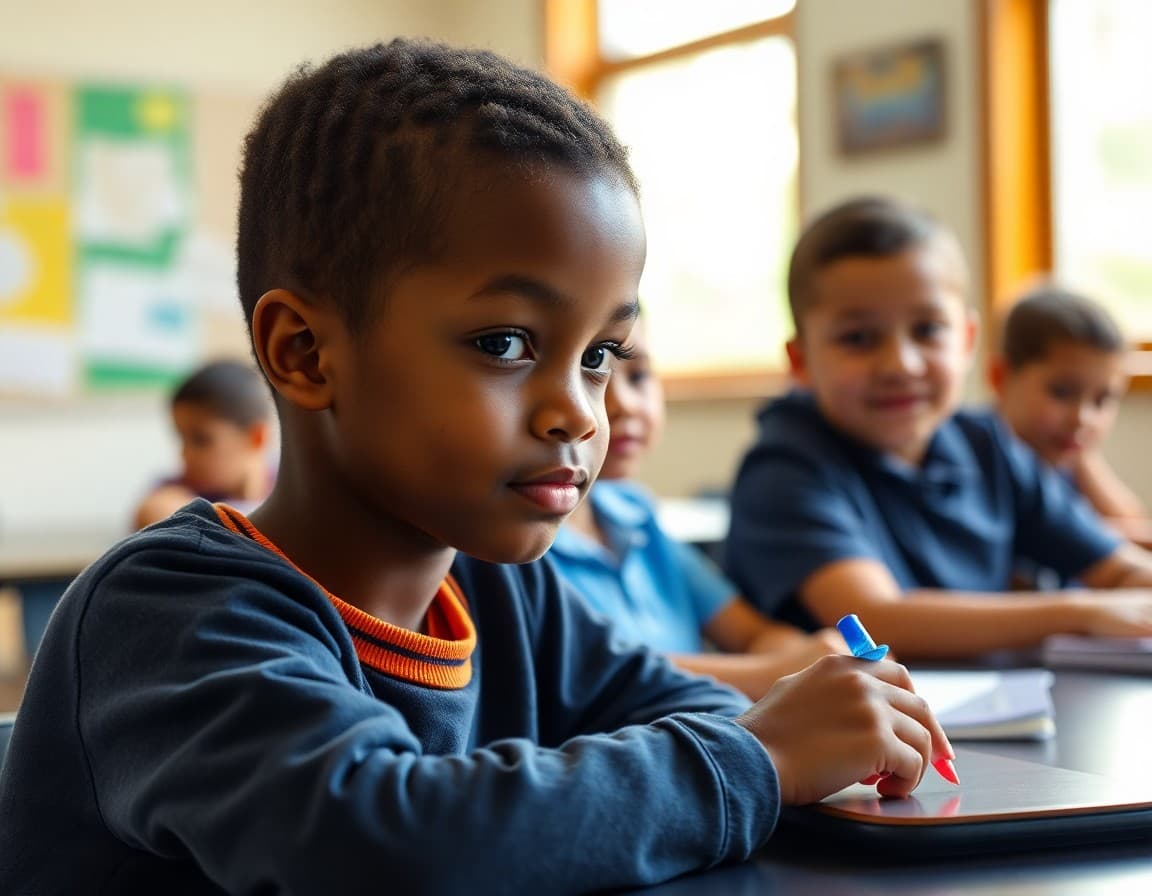 Charter school annual report document showing academic outcomes and mission achievement data