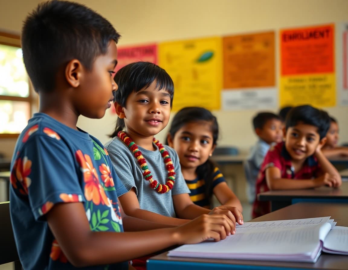 Hawaii charter school newsletter showing enrollment information and cultural program section