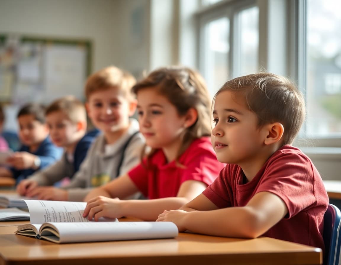 Massachusetts charter school newsletter with MCAS results section and enrollment announcement