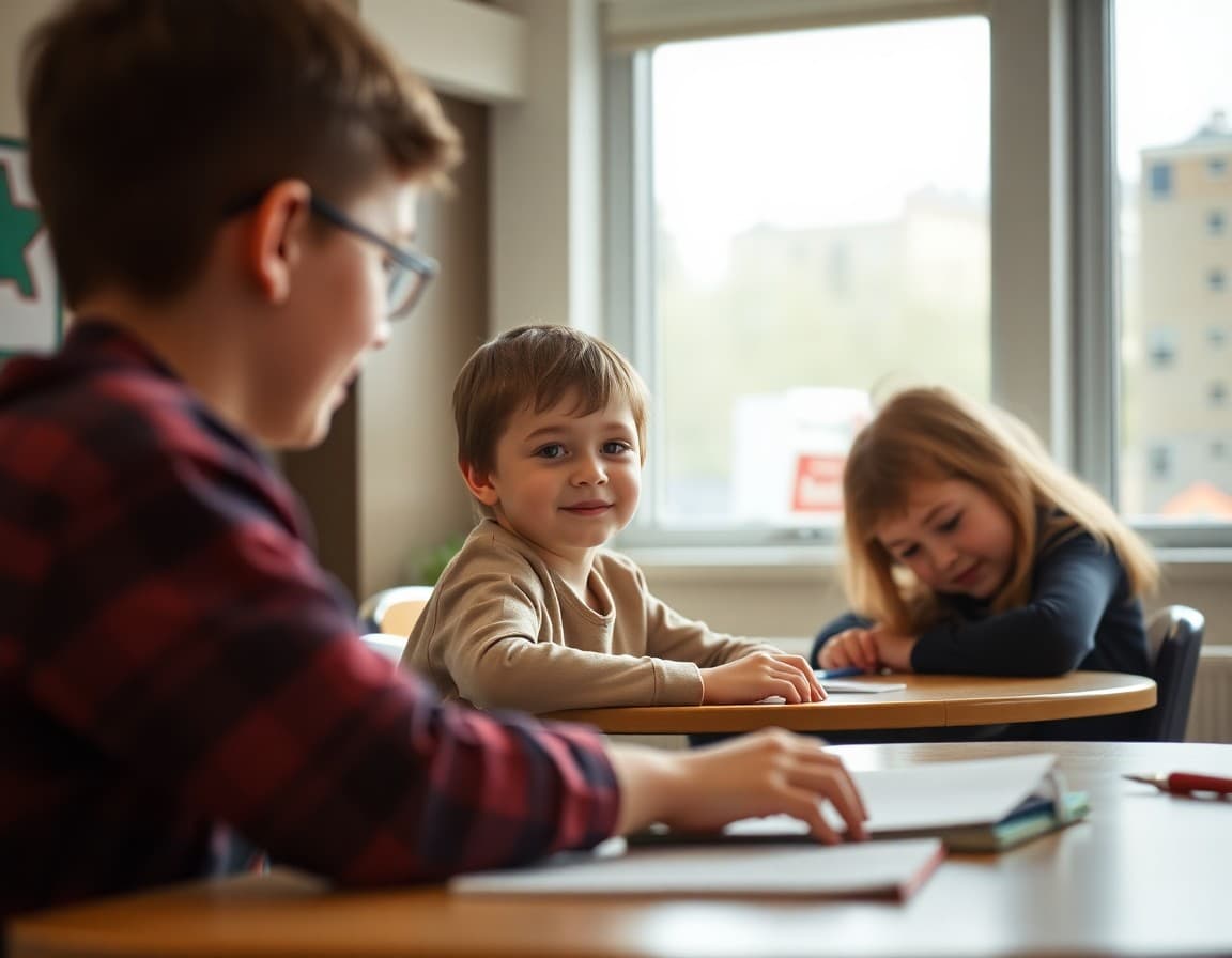 Nebraska charter school newsletter with enrollment announcement and classroom update section
