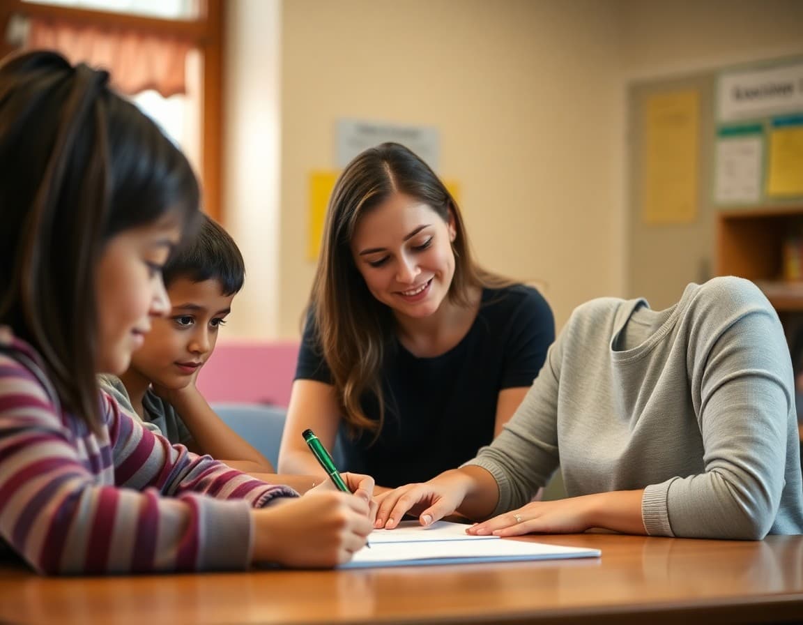 Teacher writing gifted enrichment newsletter update for fifth grade parents