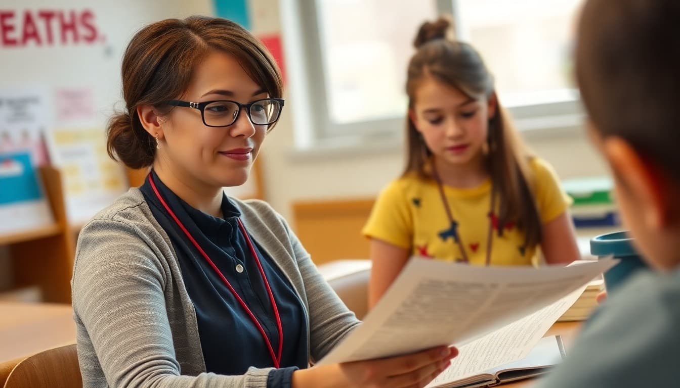 Gifted teacher updating 4th grade parents on advanced learning opportunities in newsletter