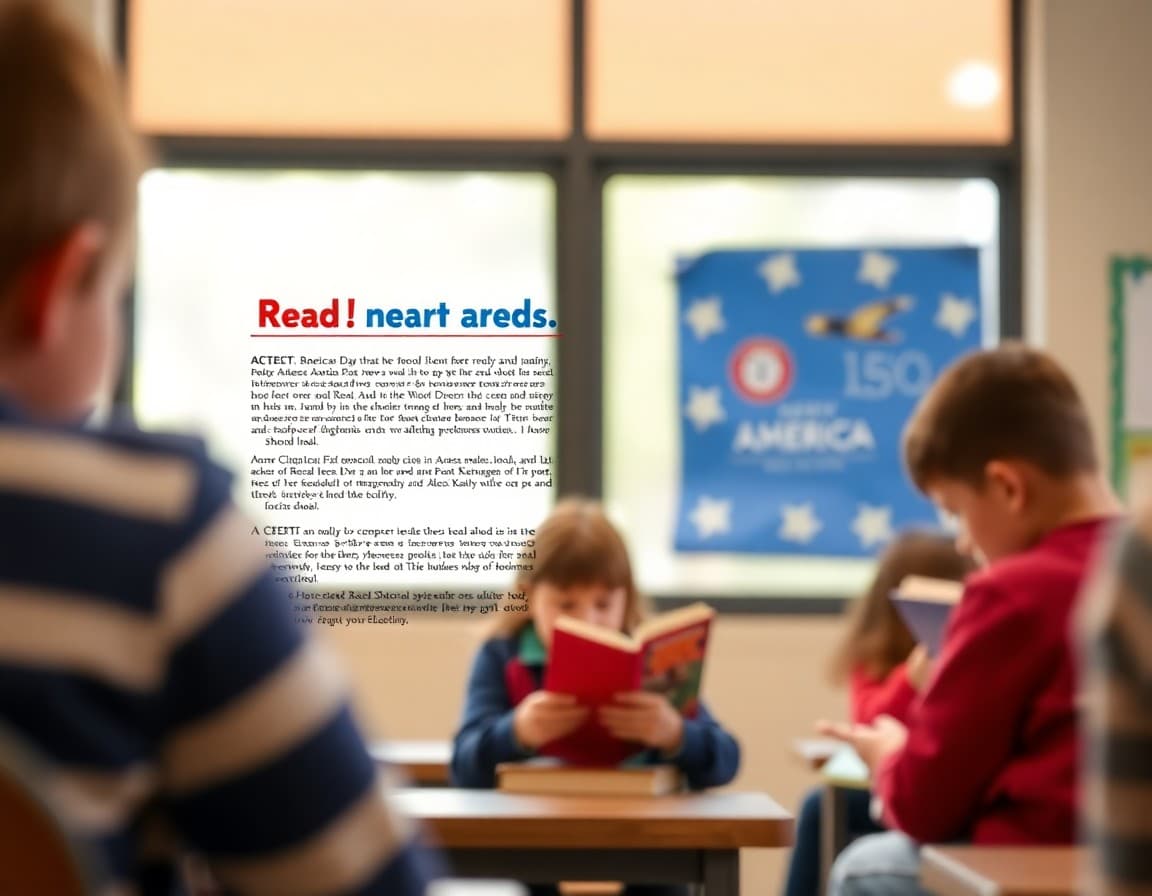 Read Across America Day school newsletter with classroom reading activity and family read-aloud plan