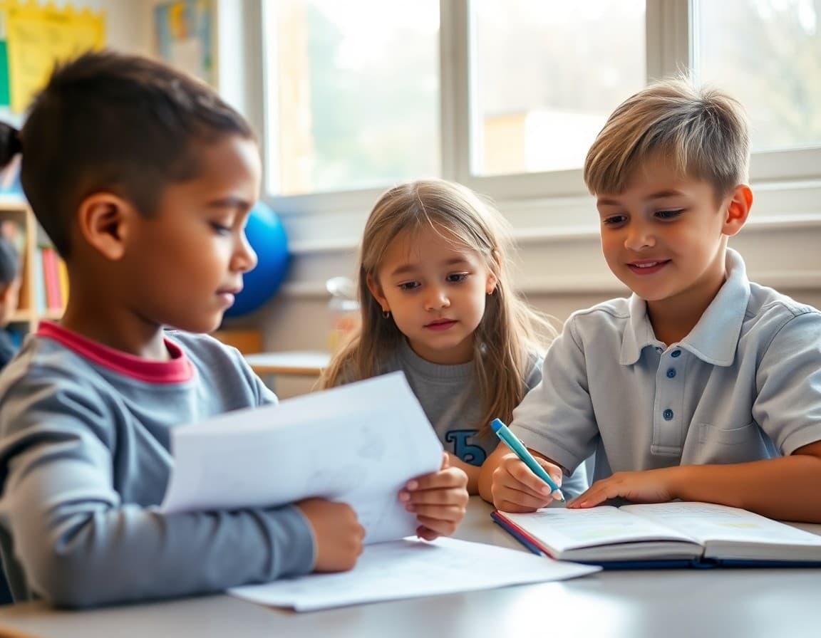 Second grade progress report with reading, math, and writing sections highlighted