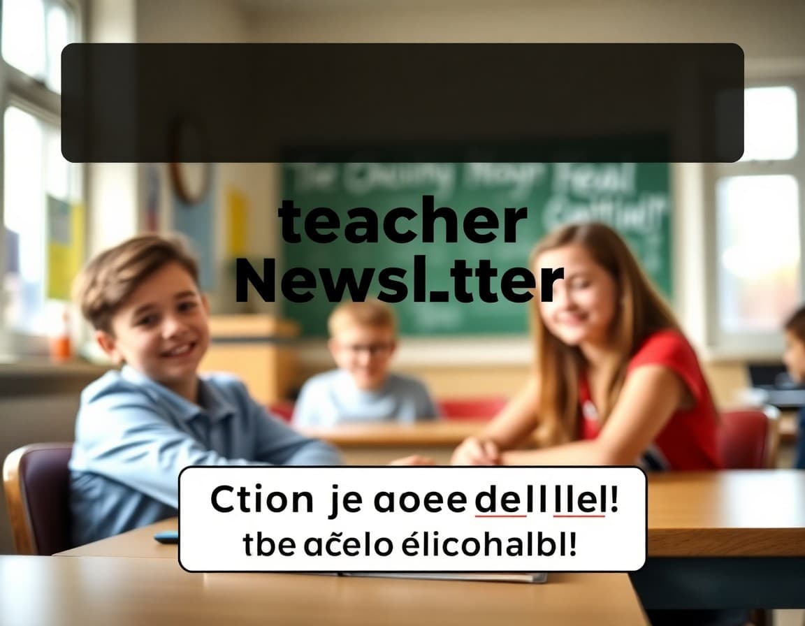 Teacher newsletter with bold clear action button and deadline highlighted for families