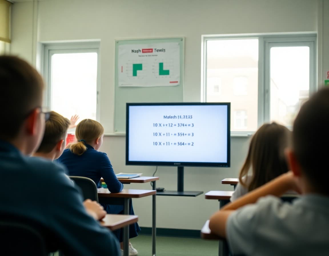 Screenshot of a student-made screencast showing a math problem walkthrough on screen